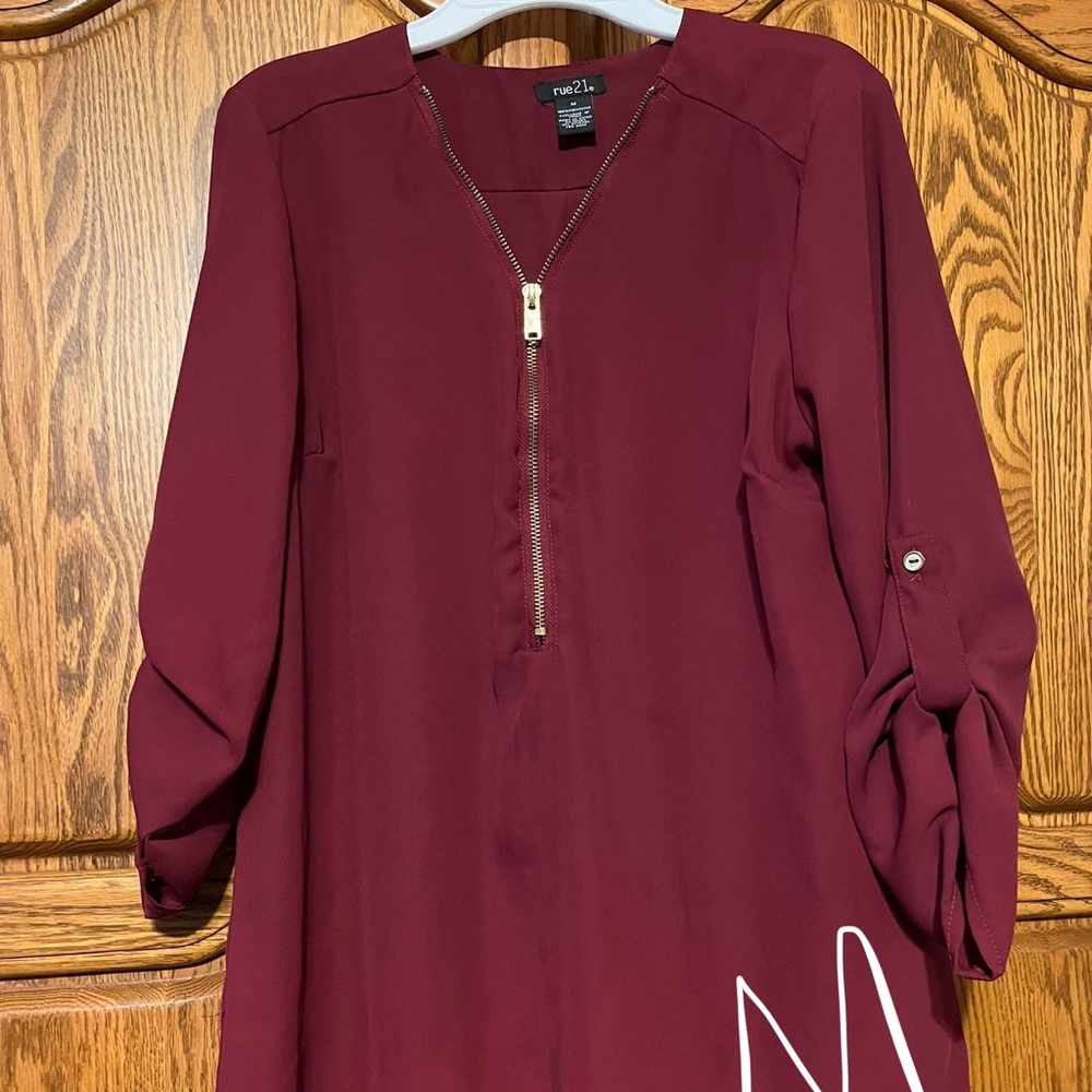 Red blouse